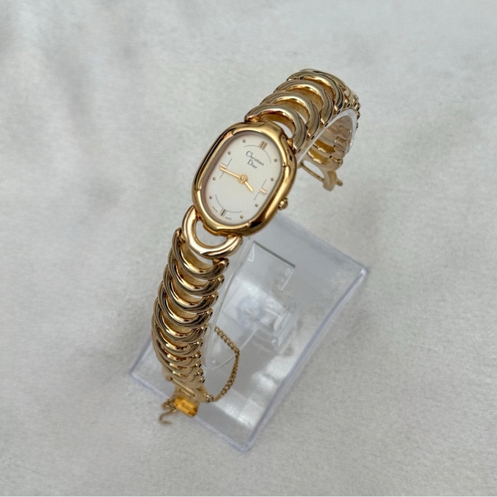 AUTHENTIC RARE VINTAGE DIOR GOLD WATCH - Picture 7 of 10